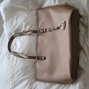 Michael Kors large taupe travel tote
